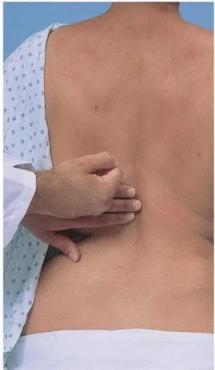 肋脊角敲擊痛手法